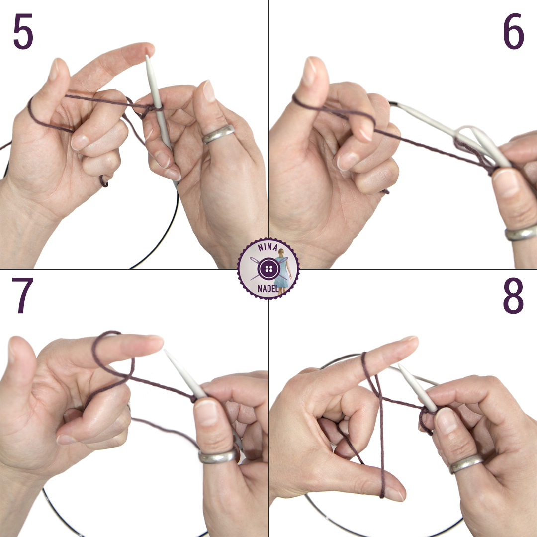 ﻿Jeny‘s stretchy cast on Nina Nadel