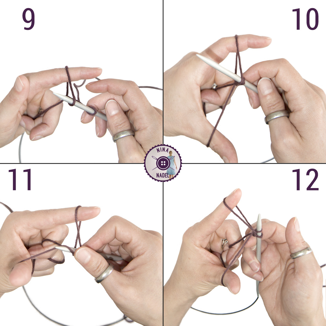 Jeny‘s stretchy cast on Nina Nadel