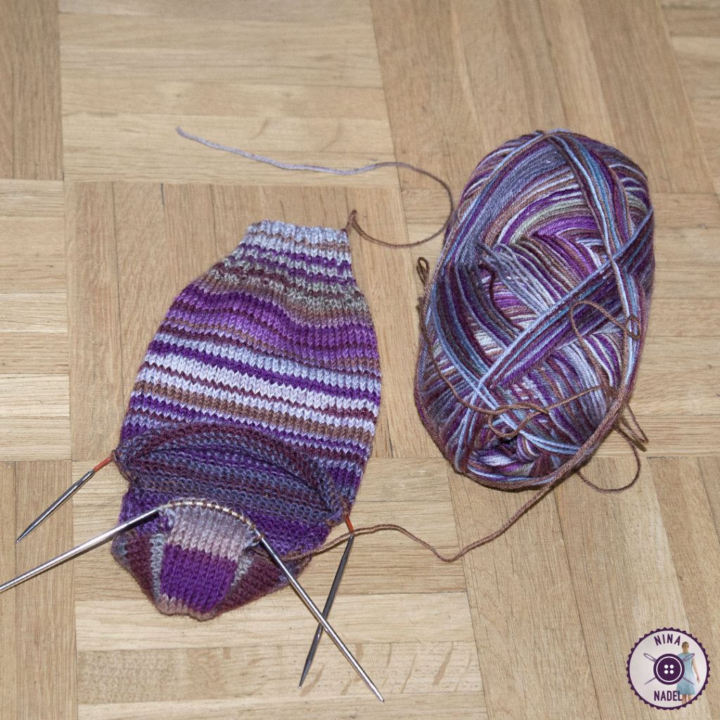 Foto: neue Socken in Arbeit